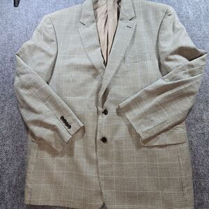 Lauren Ralph Lauren Men's Houndstooth Blazer in Black and Cream Sz 50L